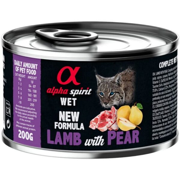 Alpha Spirit Konservai Katėms Ėriena Su Kriaušėmis 200g