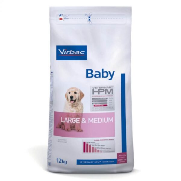 Virbac Baby Dog Large & Medium maistas vidutinių ir didelių veislių šuniukams 12kg