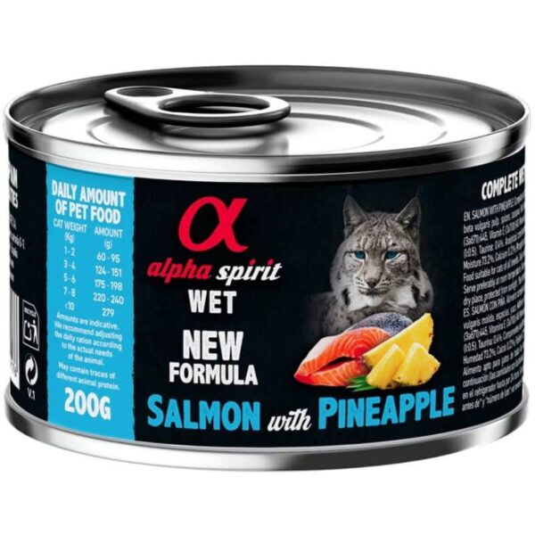 Alpha Spirit Konservai Katėms Lašiša Su Ananasais 200g
