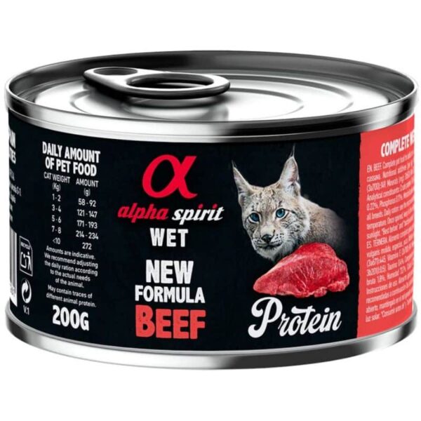 Alpha Spirit Konservai Katėms Su Jautiena 200g