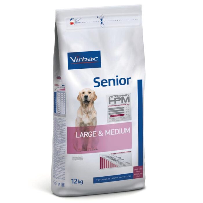 Virbac Senior Dog Large & Medium maistas senyviems didelių ir vidutinių veislių šunims 12kg