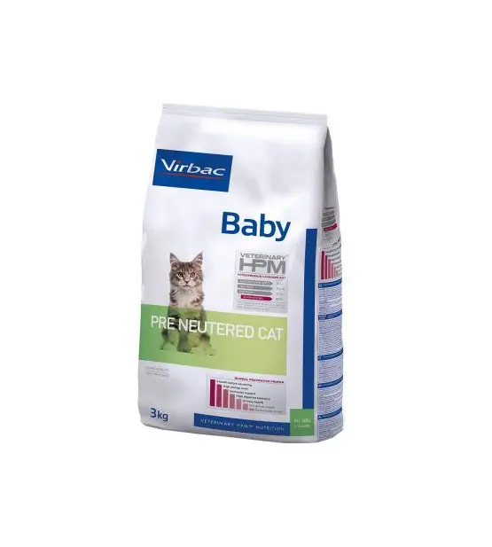 Virbac Baby Pre Neutered Cat  sausas maistas kačiukams iki sterilizacijos/kastracijos 1,5kg