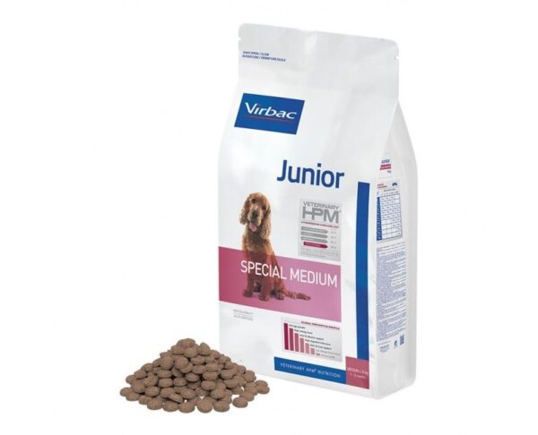 Virbac Junior Dog Special Medium maistas jauniems, vidutinių veislių šunims 12kg