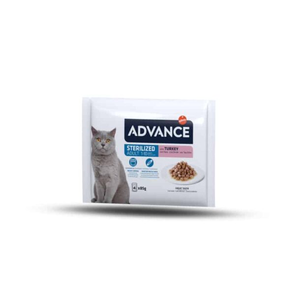 Advance Wet Sterilized Turkey Flow su kalakutiena 4x85g