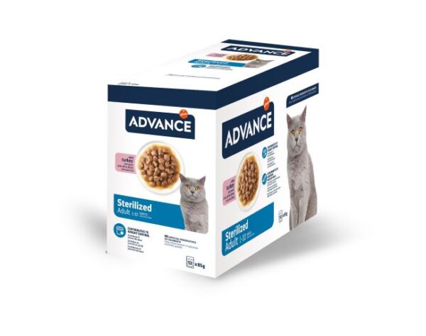 Advance Wet Sterilized Turkey Flow su kalakutiena 4x85g