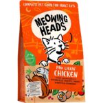 MEOWING HEADS Paw Lickin katėms su vištiena/žuvimi 4kg