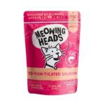 MEOWING HEADS So-Fish-Ticated konservai katėms su lašiša/vištiena/jautiena) 10x100g