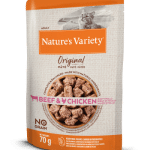 Nature's Variety Wet Original Cat konservai 70g (jautiena, vištiena)