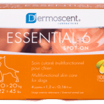 Dermoscent Essential 6 – lašai šunų odos ir kailio būklei gerinti 10-20kg 1,2ml N4