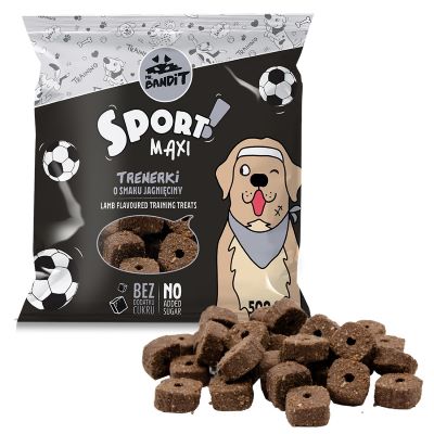 Mr. Bandit SPORT MAXI treniruočių skanėstai, ėrienos skonio 500g