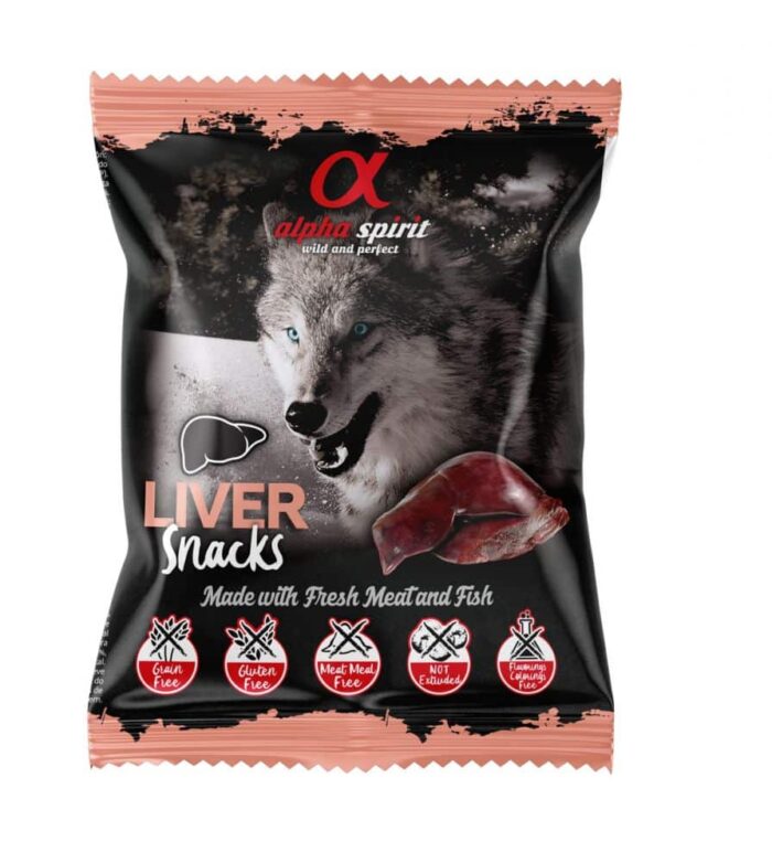 ALPHA SPIRIT skanėstai šunims su kepenėlėmis 50g