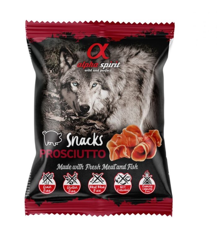 ALPHA SPIRIT skanėstai šunims su kumpiu 50g