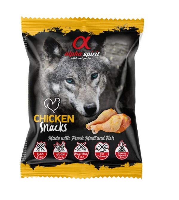 ALPHA SPIRIT skanėstai šunims su vištiena 50g