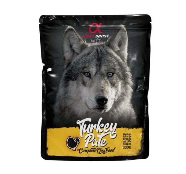 ALPHA SPIRIT paštetas šunims su kalakutiena 300g