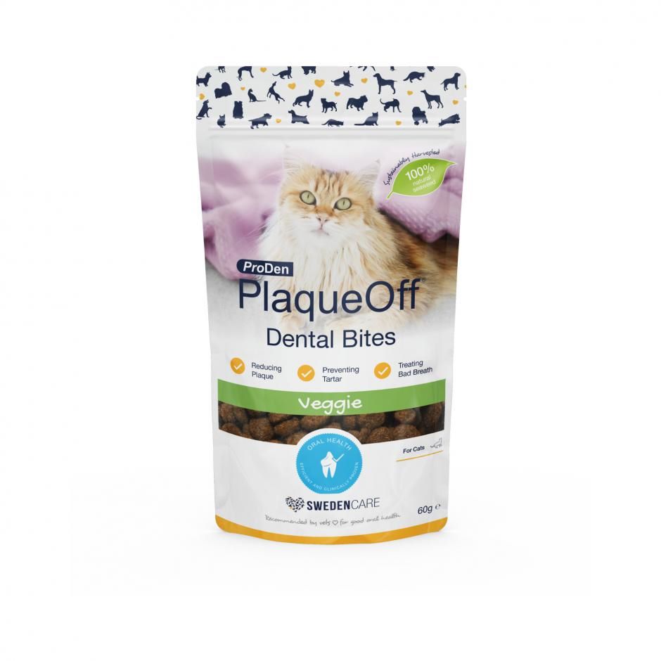PlaqueOff Dental Bites – skanėstai burnos higienai katėms 60 g PlaqueOff Dental Bites – skanėstai burnos higienai katėms 60 g