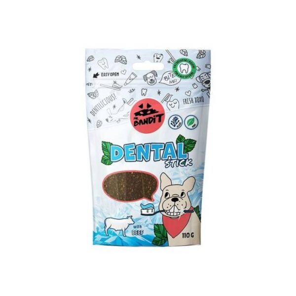 Mr. Bandit Dental Sticks skanėstai šunims su jautiena 110g