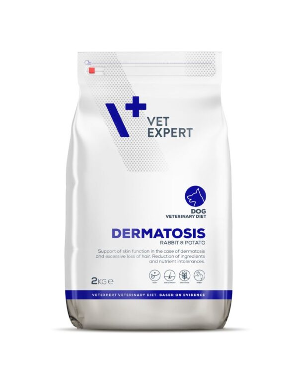 VetExpert 4T Vet. Diet Dermatosis Rabbit & Potato alergiškiems šunims