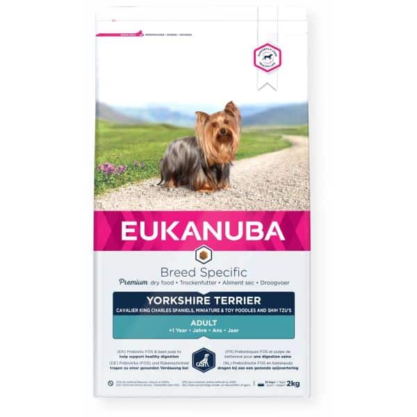 Eukanuba Breed Specific sausas maistas Jorkšyro terjerams su vištiena 2kg