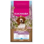 Eukanuba Grain Free sausas maistas mažų ir vidutinių veislių šuniukams su žuvimi