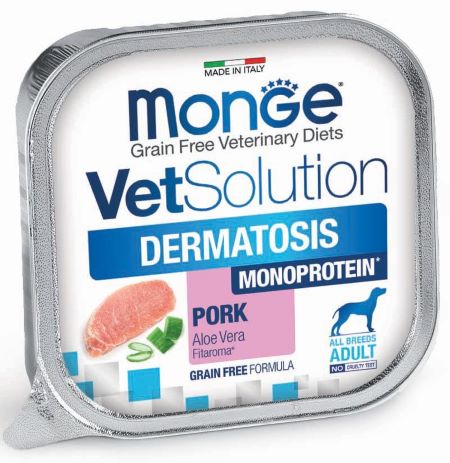 Monge VetSolution Dog Dermatosis dietiniai konservai šunims 7x150g