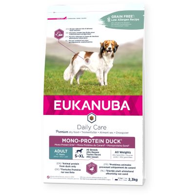 Eukanuba Daily Care Monoprotein sausas maistas šunims su antiena