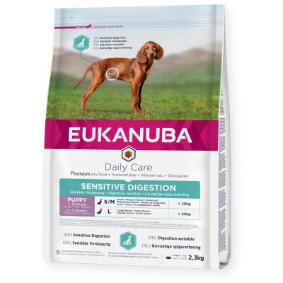 Eukanuba Daily Care Sensitive Digestion sausas maistas šunims su vištiena