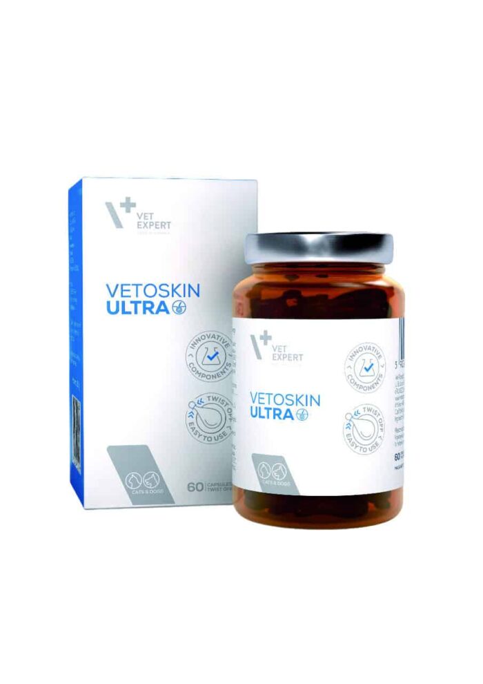 VetExpert Vetoskin Ultra Twist Off odai ir kailiui 60kaps.