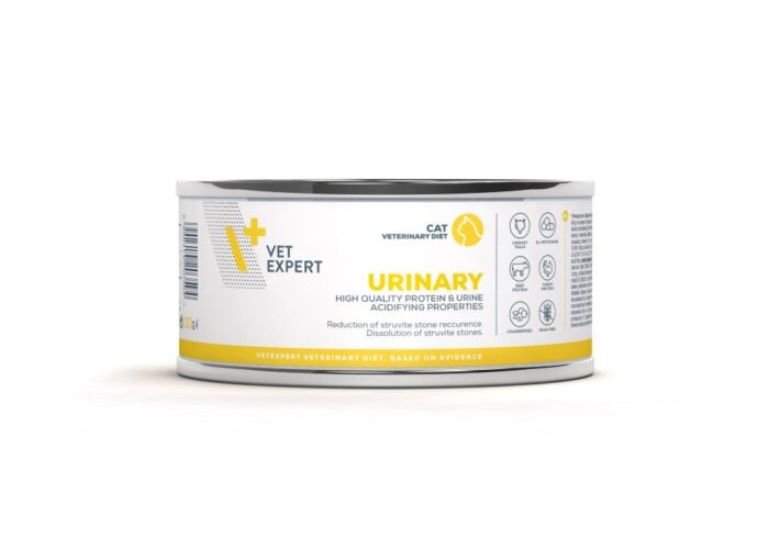 VetExpert 4T Vet. Diet Urinary konservai katėms turinčioms šlapimo problemų 3x100g