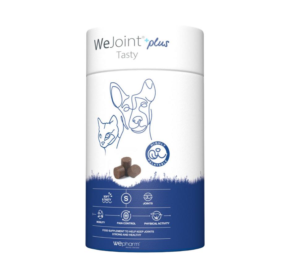 59. Wepharm WeJoint Plus Tasty large breeds didelių veislių šunims 30 tab. Wepharm WeJoint Small Breeds and Cats katėms ir mažų veislių šunims 30tab.
