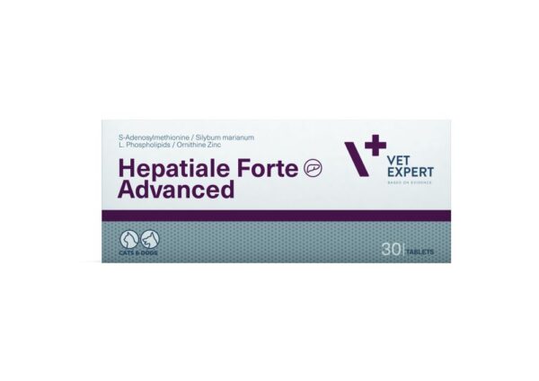 VetExpert Hepatiale Forte Advanced šunims ir katėms kepenų veiklai 30tab.