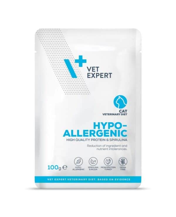 VetExpert 4T Vet. Diet Hypoallergenic konservai alergiškoms katėms 3x100g
