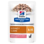 Hills Prescription Diet®  k/d inkstų priežiūrai (su lašiša)  12x85g.