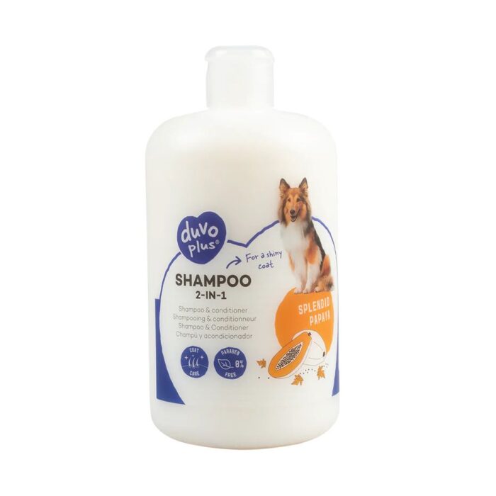 DuvoPlus šampūnas 2 in 1 papajų kvapo šunims 250ml