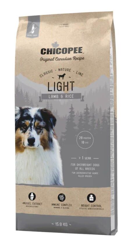 Chicopee CNL Light Lamb Rice su ėriena svorio kontrolei