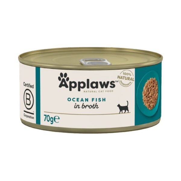 APPLAWS Cat Ocean fish konservai su žuvimi 70gx6