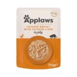APPLAWS Cat Pouch Chicken & Liver jelly konservai su vištiena 70gx6