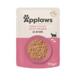 APPLAWS Cat Pouch Tuna & Prawn konservai su tunu ir krevetėmis 70gx6