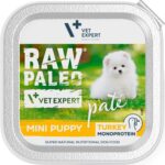 Raw Paleo Mini Puppy Turkey Pate paštetas šuniukams su kalakutiena 150g