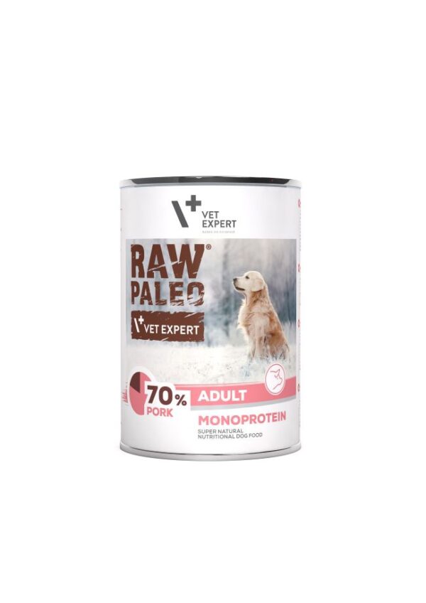 Raw Paleo Adult Pork konservai šunims su kiauliena 400g
