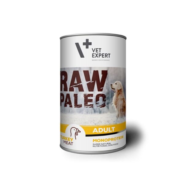 Raw Paleo Adult Turkey konservai šunims su kalakutiena