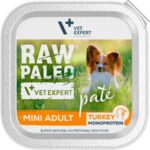 Raw Paleo Mini Adult Turkey paštetas šunims su kalakutiena 150g
