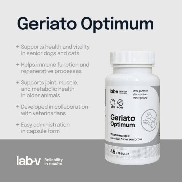Lab-V Geriato Optimum sąnariams 45kaps.