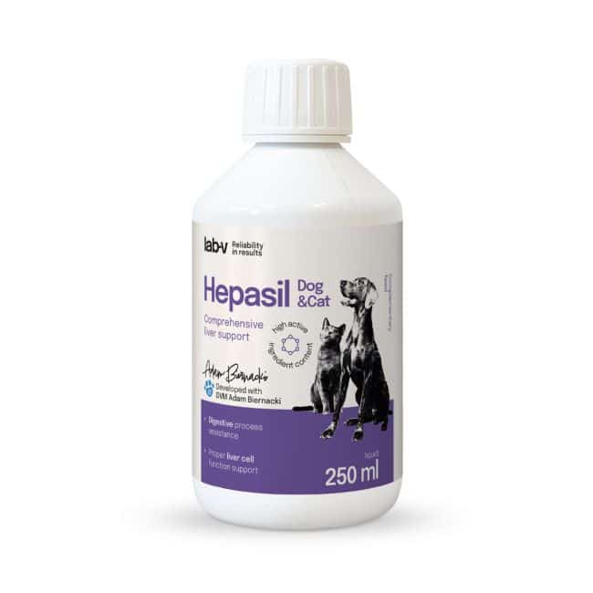 Lab-v Hepasil Dog and Cat kepenų veiklai 250 ml