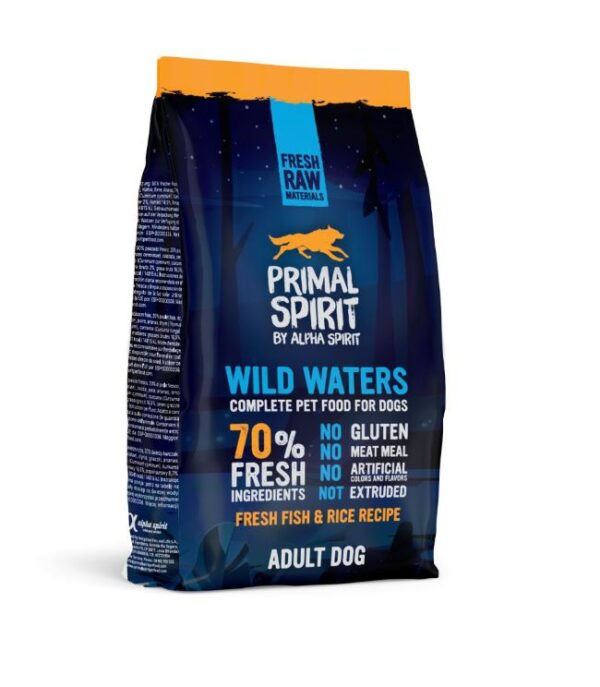 PRIMAL SPIRIT Wild Waters Adult Dog drėgnas pašaras šunims 12kg