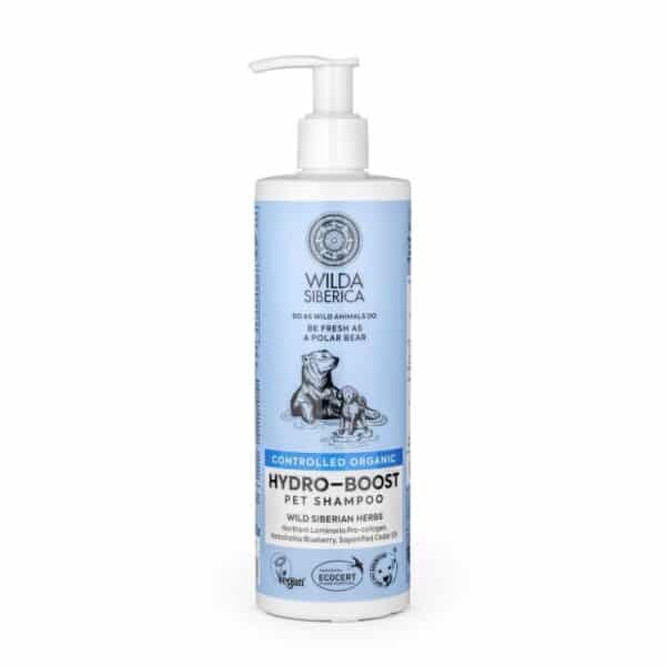 Wilda Siberica Hydro-boost drėkinantis šampūnas šunims ir katėms 400 ml
