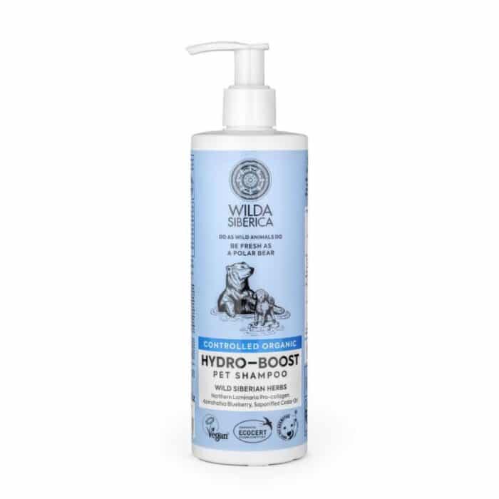 Wilda Siberica Hydro-boost drėkinantis šampūnas šunims ir katėms 400 ml
