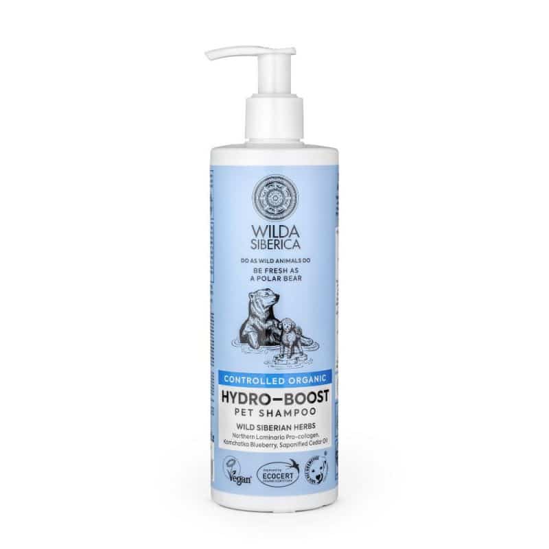 Wilda Siberica Hydro-boost drėkinantis šampūnas šunims ir katėms 400 ml