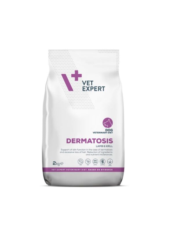 VetExpert 4T Vet. diet Dermatosis Lamb & Krill alergiškiems šunims