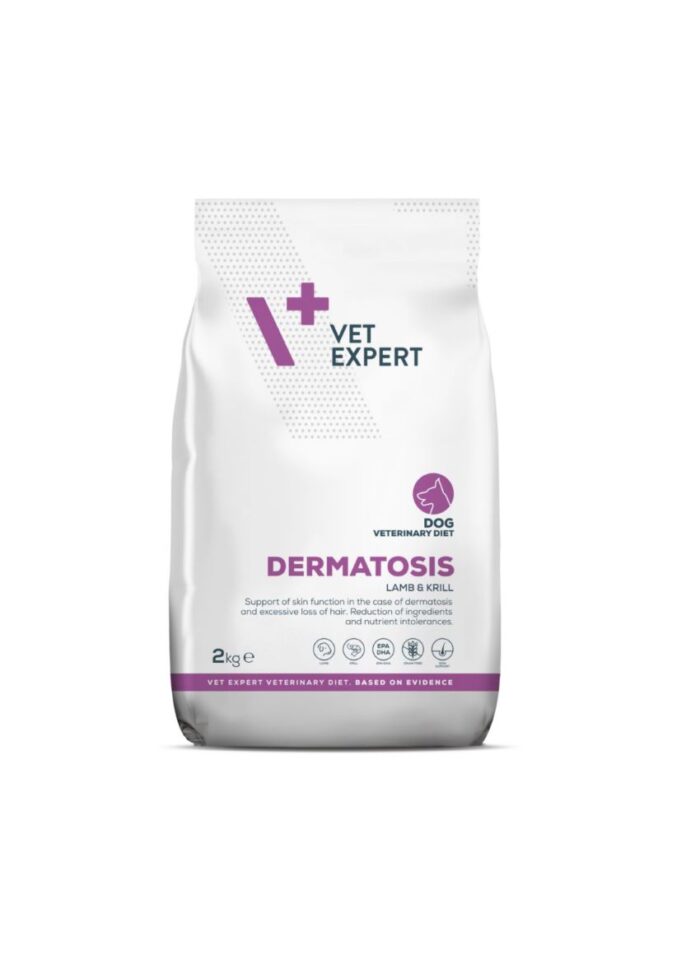 VetExpert 4T Vet. diet Dermatosis Lamb & Krill alergiškiems šunims