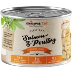 Chicopee Cat konservai su lašiša ir paukštiena 195g